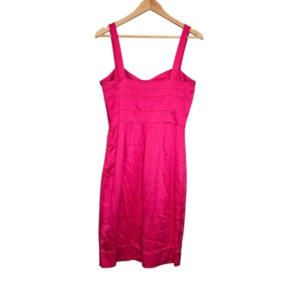 NWT Women's - Diane von Furstenberg Pink Silk Sleeveless Dress, Size 10 - Picture 6 of 8